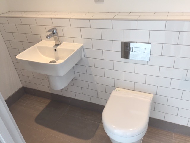 Bathroom interior of Cathedral House apartment