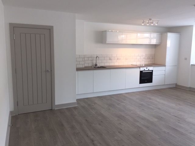 Alternative modern kitchen design in Cathedral House apartment