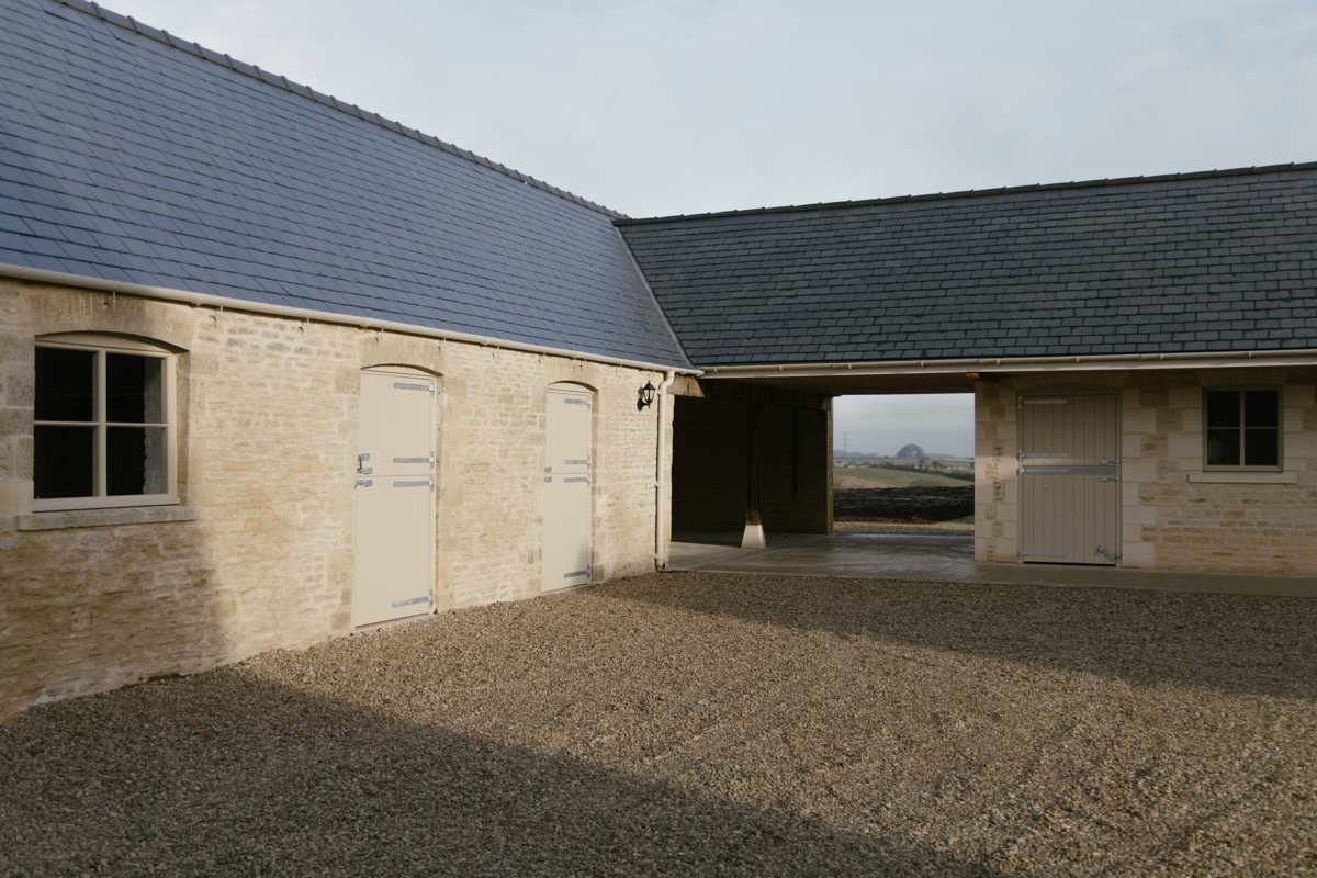 Courtyard view of the equestrian complex