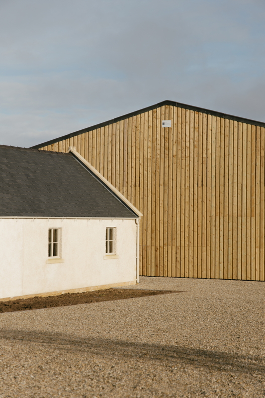 Rear view of the equestrian complex