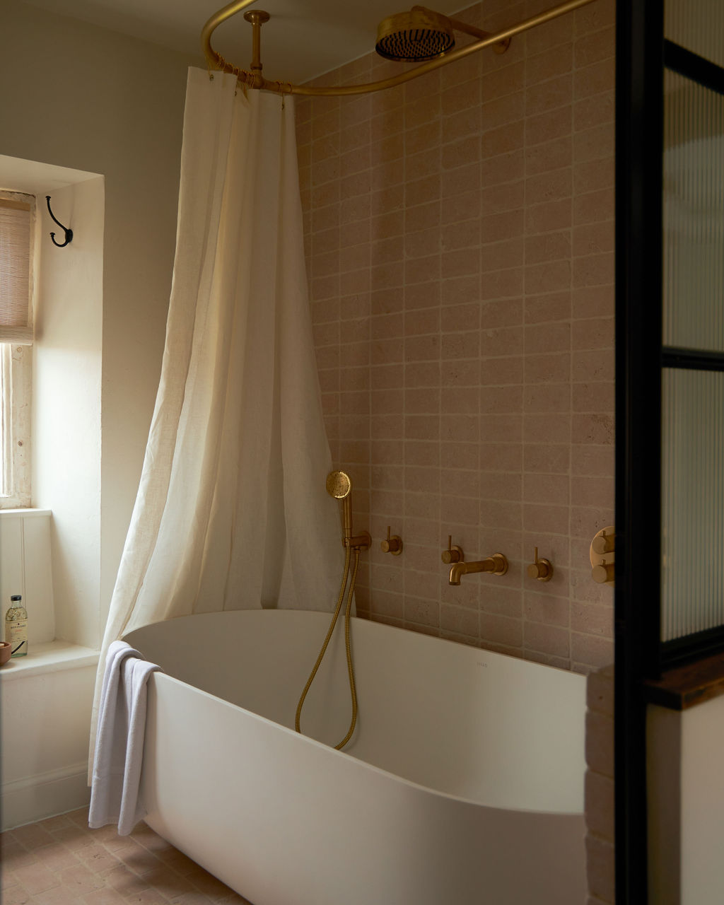 Bathroom renovation with contemporary fixtures