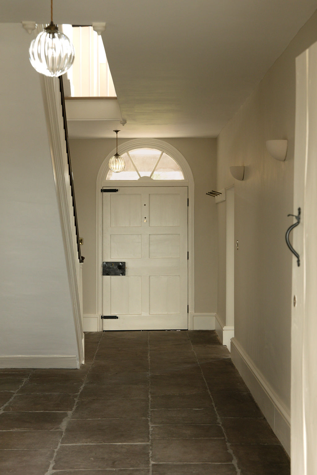 Interior hallway showing finished York stone flooring