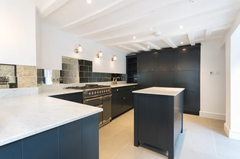 Modern kitchen area in The White House with contemporary fixtures